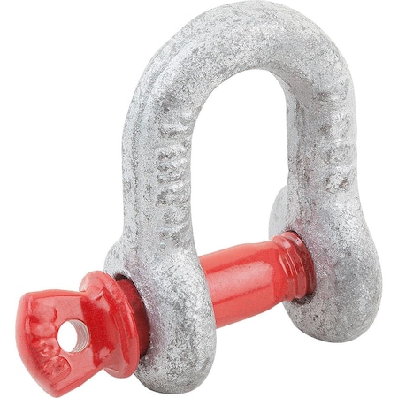 Shackle Swiveling Steel, Straight, Comp:Steel, Comp:Red